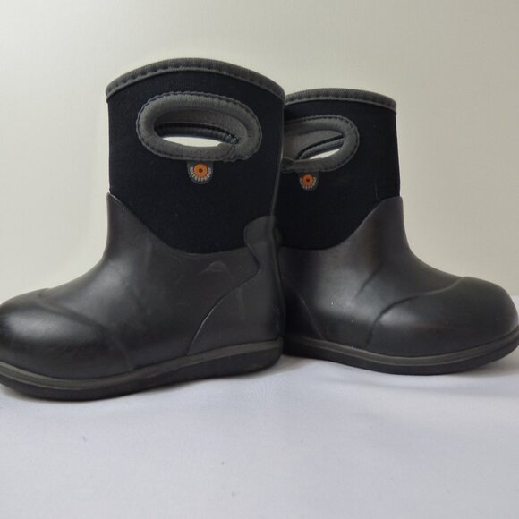 BOGS Black Baby Classic Solid Toddler Rain Boots, Size 5 - Picture 1 of 4